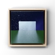 Abstrakcja - art1ns1d3 - obraz - akryle na płótnie w ramie