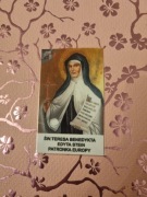 Obrazek z relikwią św.Teresa Benedykta Edyta Stein Patronka Europy