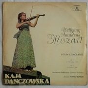 Mozart, Koncert Skrzypcowy Kaja Danczowska, płyta winylowa 1971 r.