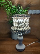 Lampka z makramowym abażurem