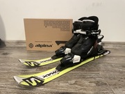 Narty dziecięce Salomon 68cm i buty Alpina rozm. 27 + KIJE 70cm