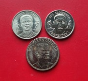 MONETY Z PIŁKARZAMI 3 sztuki 