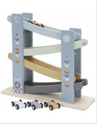 Little Dutch zjeżdżalnia drewniana tor + 4 autka