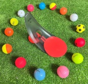 Przyrząd do trenowania uderzeń golfowych putting Red