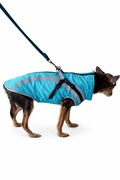 Kurtka dla psa, dł.cał.54 cm, wszyte szelki