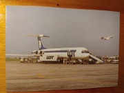 Pocztówka PLL LOT Ilyushin 62M Intercontinental  Fan-Jet