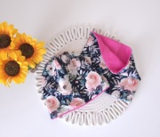 Czapka z kominem dla dziewczynki. Zestaw wiosenny