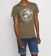 S.Oliver nowa koszulka t shirt z logo r. L oliwkowy khaki