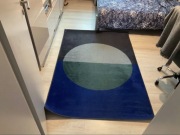 Dywan IKEA VINDERUP z krótkim włosiem, niebieski 133x195 cm