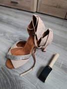 Buty do tańca latynoskiego nowe 40 + szczoteczka do czyszczenia butów 
