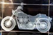 Harley figurka model rzeźba motocykl motor trójwymiarowy kryształ
