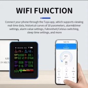 Detektor, monitor jakości powietrza WiFi 16w1