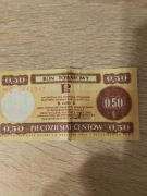Sprzedam bon towarowy z 1979 roku