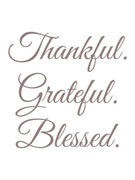 Plakat chrześcijański cytat Thankful 21x30