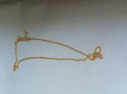 Łańcuszek pozłacany 18 karatowym złotem