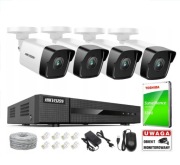 Monitoring Hikvision DVR + 4 KAM POE + 1TB 