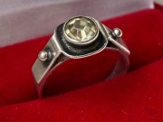 Stary srebrny radziecki pierścionek srebro vintage retro 11 12 mały rozm