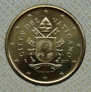 WATYKAN 2017 50 CENTÓW UNC !!!!!!!!!!