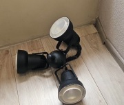 Kolekcjonerski żyrandol PRL POLAM – 3-punktowy industrialny rocznik