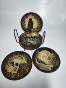 Podkładki pod kubek - 8 sztuk - haft diamentowy