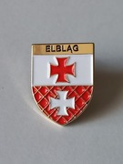 Herb miasta Elbląg przypinka pin metaliczna odznaka wpinka