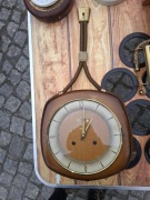 Dugena zegar ścienny mechaniczny, staroć, vintage