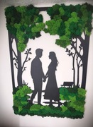 Obraz mech chrobotek "Para"