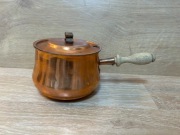 Stary Miedziany Szczelny Garnek 1L