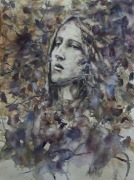 Akwarela obraz A3 pt. Leśna Nimfa