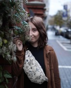 Nerka lniana flower, kwiaty, len 100%, hand made, rękodzieło, ręcznie szyta