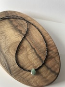 Naszyjnik - choker turmaliny i szmaragd