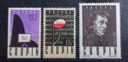 Znaczki Fi 1004- 1006 stan**150 rocznica urodzin F.Chopina z 1960r. czyste