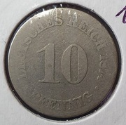 10  fenigów 1874 C , Niemcy