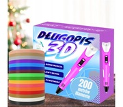 DŁUGOPIS 3D dla dzieci DRUKARKA 3D + WKŁADY 