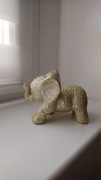 Złoty słoń słonik figurka 