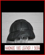 czapka kapelusz ocieplany bucket HANDMADE 59 futro kożuch skórzany runo