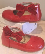 Pantofelki eleganckie dla dziewczynki 30 czerwone