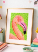 Obraz ręcznie wykonany malarstwo wystrój wnętrz flaming