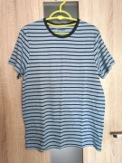 Koszulka t-shirt niebieski w paski rozmiar M