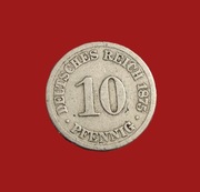Moneta 10 fenigów 1875, Niemcy
