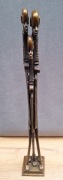 Rzeźba etniczna 43cm Kenia brąz 2 kg styl Giacometti Mid-Century Modern