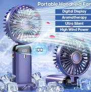 Przenośny składany wentylator USB 5 prędkości z podstawką
