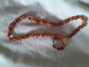 Kolia z bursztynu , bursztynowe korale, bursztyn