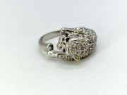 Pierścionek srebrny pantera