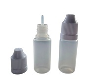 Butelka Plastikowa 10ml Kroplomierz 50szt PE-LDPE Chemia, Szczelna, Miękka 