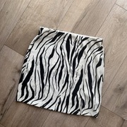 mini spódnica zebra Sinsay nowa s sexy lato wakacje impreza