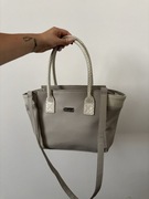 Torebka Ted Lapidus shopper szara na ramię do ręki minimal basic casual