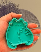 Foremki Słodki Kot – wykrawaczka + stempel, zestaw