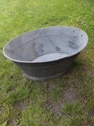 Stara wanna ocynkowana - wysokość 37 cm