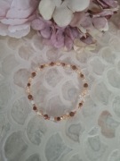 Bransoletka handmade z naturalnych kamieni cytryn piasek pustyni 